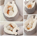 Kuscheliges Katzenbett mit Ohren-Design – Weich und Bequem für Katzen und Kleine Hunde