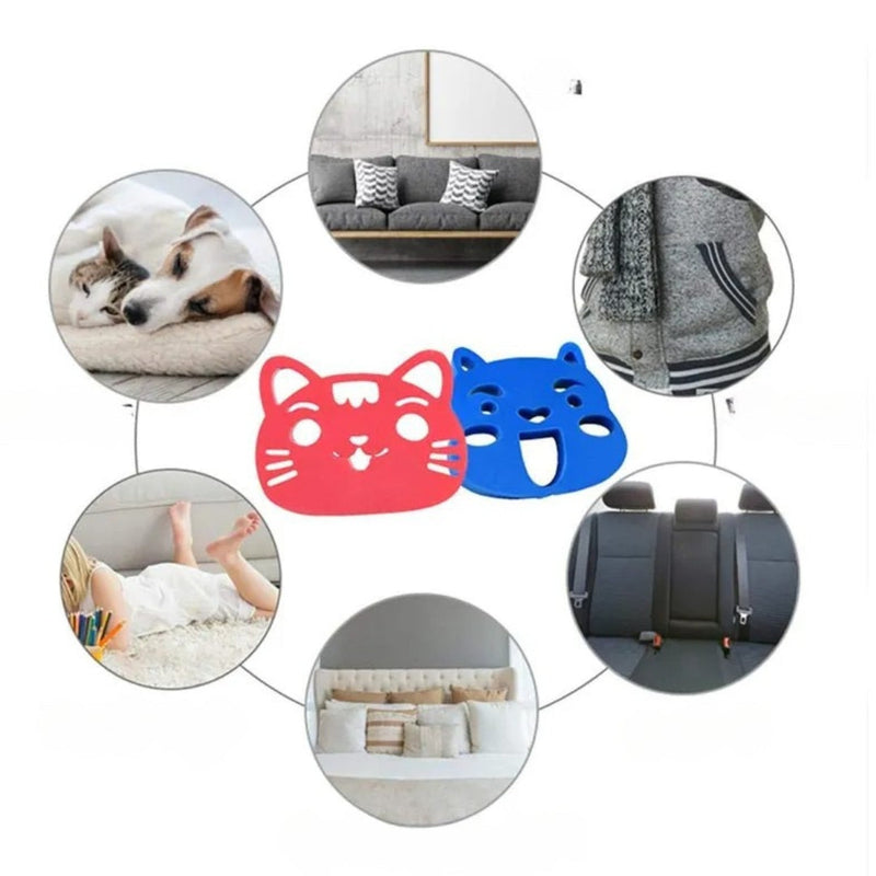 Tierhaarentferner im Katzen-Design für Kleidung und Textilien Aus Wiederverwendbarem Silikon