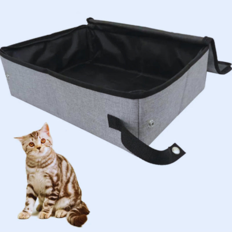 Haustierbett Aus Stoff Faltbare Katzenschlafmatte mit Tragegriffen