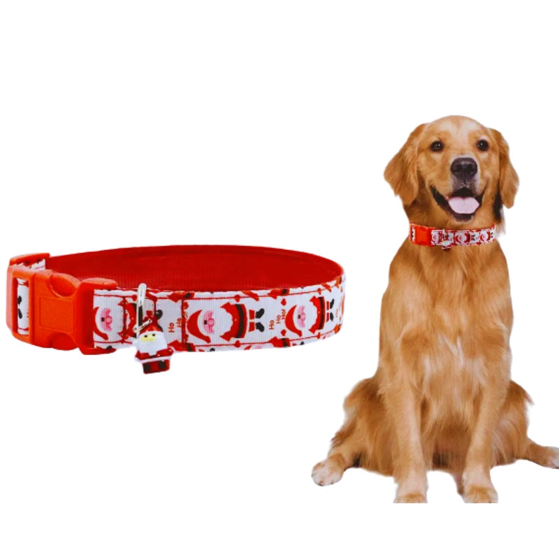 Weihnachtliches Katzenhalsband mit Glocken – Verstellbares Halsband In Rot und Grün
