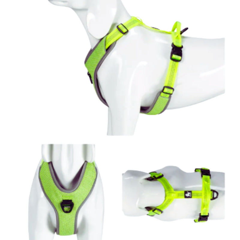 Reflektierendes Hundegeschirr mit atmungsaktivem Mesh und Sicherem Brustverschluss – Verstellbar für Kleine Bis Große Hunde