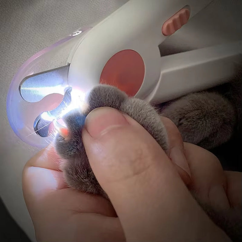 Krallenschneider für Hunde und Katzen mit Sicherheitskappe und Rutschfestem Griff