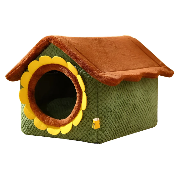 Gemütliches Katzenplüsch Zelt Bett