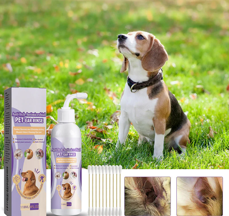 Sanfte Ohrenpflege für Haustiere – Entfernt Schmutz & Gerüche