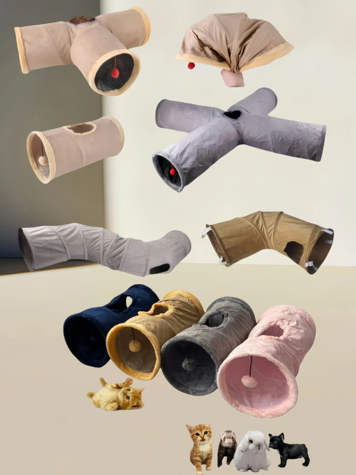 Katzentunnel Mit Sichtfenster – Spiel- Und Versteckspaß Für Aktive Stubentiger