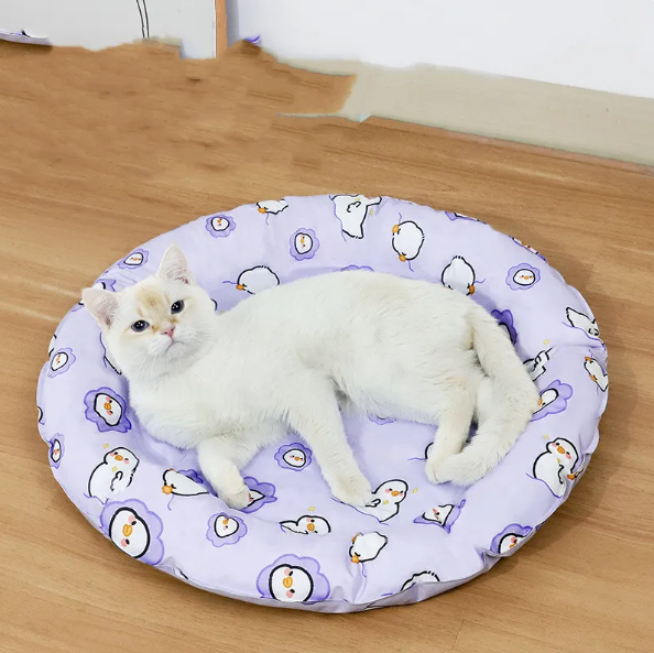 Kuscheliges Haustierkissen mit Eiern-Muster – Weiches Bett für Hunde und Katzen