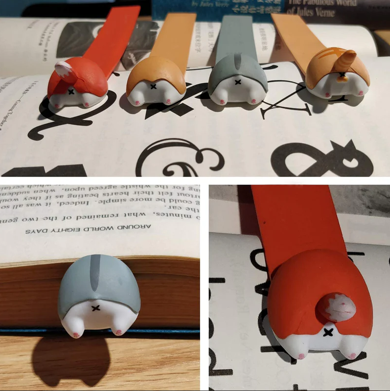 Süßes Tier-Popo-Lesezeichen