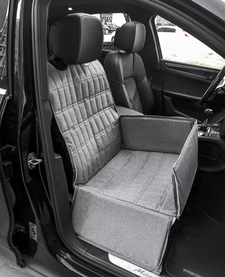 Wasserdichter Autositz Für Hunde – Rutschfeste Schutzmatte Mit Erhöhtem Rand Sicherheitsgurt