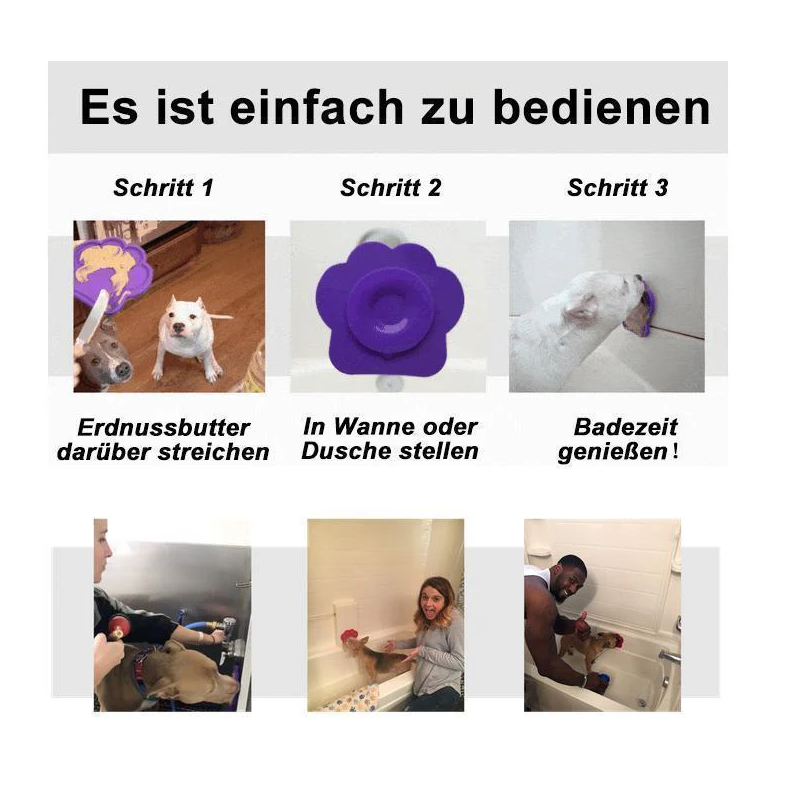 Leckmatte Für Hunde – Beruhigt Beim Baden Und Pflegen