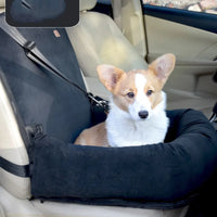 Hundesitz im Auto – Sicherheits-Sitz für Hunde mit Riemen und Weichem Polster