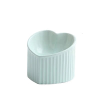 Keramik Futternapf In Herzform für Hunde und Katzen mit Rutschfester Bodenfläche