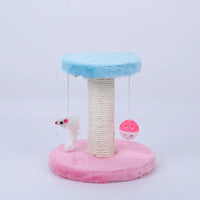 Katzenkratzbaum mit Spielzeug – Kratzsäule mit interaktivem Ball und Maus