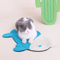 Katzenskratzmatte Cactus & Fisch – Kratzspielzeug für Katzen, Wand- und Bodenkratzmatte aus Sisal