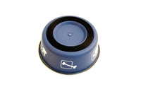 Hundenapf Aus Edelstahl Mit Grauem Kunststoffrand