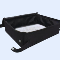 Haustierbett Aus Stoff  Faltbare Katzenschlafmatte mit Tragegriffen