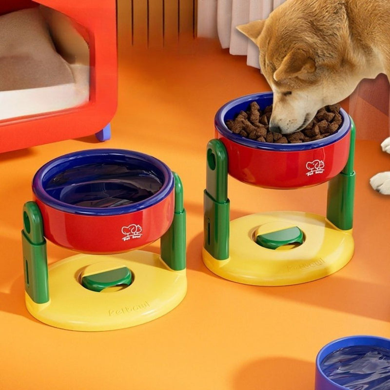 Höhenverstellbarer Fressnapf für Haustiere