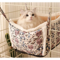 Katzenschlafkorb mit Süßem Katzenmuster – Weiches und Gemütliches Körbchen für Katzen