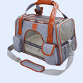 Tragetasche für Haustiere mit Netzfenster und Verstellbarem Schultergurt