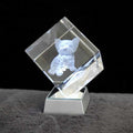 Personalisierter 2D/3D Kristall Würfel mit Laser Gravur