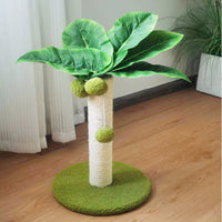 Katzenkratzbaum Im Palmen-Design – Sisal Kratzbaum mit Bällen zum Spielen