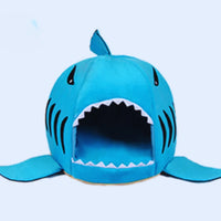 Haiförmiges Kuschelbett für Katzen und Kleine Hunde mit Weichem Innenpolster