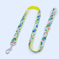 Verstellbares Hundehalsband und Leine mit buntem Blumenmuster Aus Strapazierfähigem Stoff