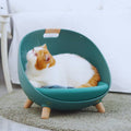 Modernes Katzenbett mit Holzbeinen – Bequemer Schlafplatz für Katzen In Stilvollem Design
