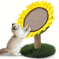 Katzen Sonnenblumen Kratzbaum aus Sisal