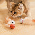 Katzen Gummi Federball Spielzeug