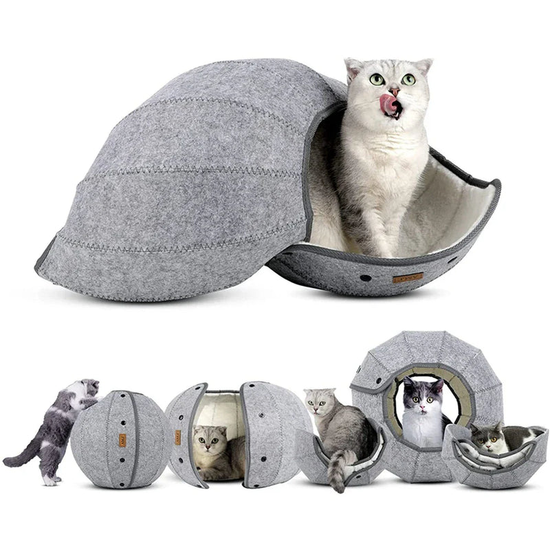 5in1 Katzen Bett Spielzeug Tunnel