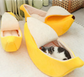Bananenform Pet Nest für Hunde und Katzen – Komfortable Winterbettchen für Haustiere
