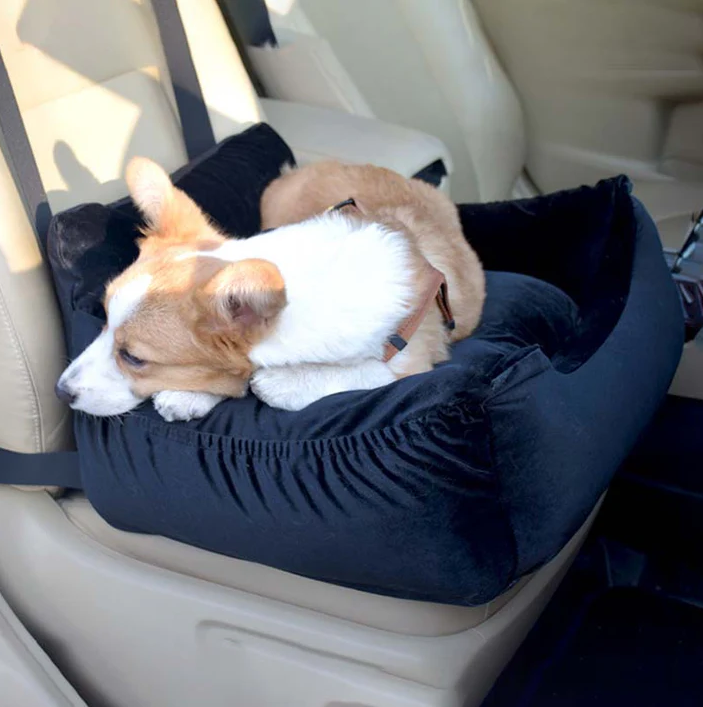 Bequeme Autositzauflage für Haustiere – Transportbox für Hunde und Katzen