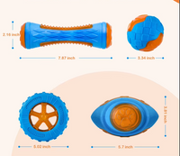 Robustes Hundespielzeug-Set – Interaktive Beiß-  Quietschspielzeuge