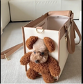 Elegante Handtasche für Haustiere – Tragbare Transporttasche für kleine Hunde und Katzen