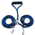 Hundeleine Aus Nylon – Robuste Doppelleine für Hunde im Set mit Handgriff