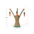 Katzenkratzbaum Im Baum-Design – Sisal-Kratzbaum mit Karotten-Spielzeugen