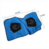 Haustier Handtuch mit Pfotenmotiv für Hunde und Katzen – Schnell Trocknend und Super Saugfähig