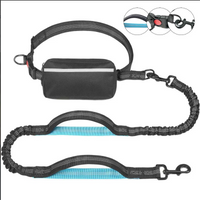 Freihändige Hundeleine mit Bauchtasche