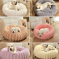 Kuscheliges Haustierkissen Im Donut-Design – Weiches Bett für Hunde und Katzen