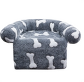 Kuscheliges Haustier-Sofa mit Bärchen-Muster – Bequeme Hundebett mit Weichem Stoff