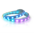 LED-Leuchthalsband für Hunde mit USB-Aufladung und Mehreren Farbmodi – Sichtbarkeit Bei Nacht