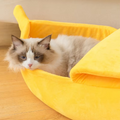 Bananenform Pet Nest für Hunde und Katzen – Komfortable Winterbettchen für Haustiere