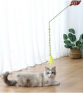 Interaktive Katzenangel Mit Bommeln  Federn – Spielspaß Für Neugierige Katzen