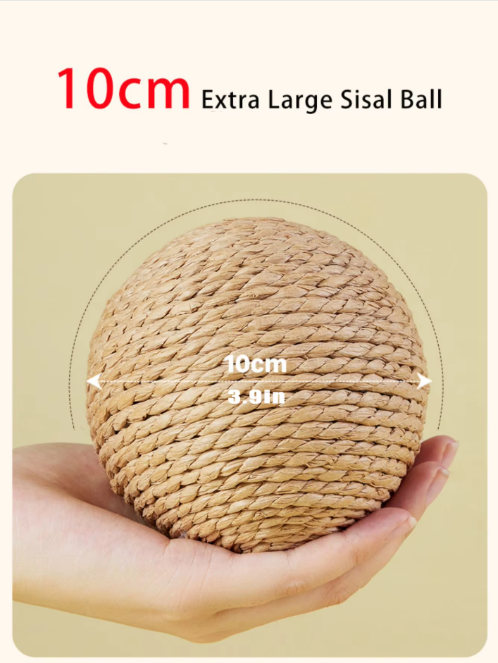 Natur-sisalball – Kratz- Und Spielball Für Katzen