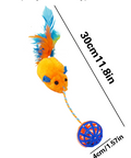 Katzenspielzeug-Set – Plüschmäuse Mit Federn  Bällen