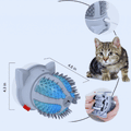 Elektrische Selbstmassage-Bürste für Katzen mit Catnip-Fach und Dual-Stromversorgung
