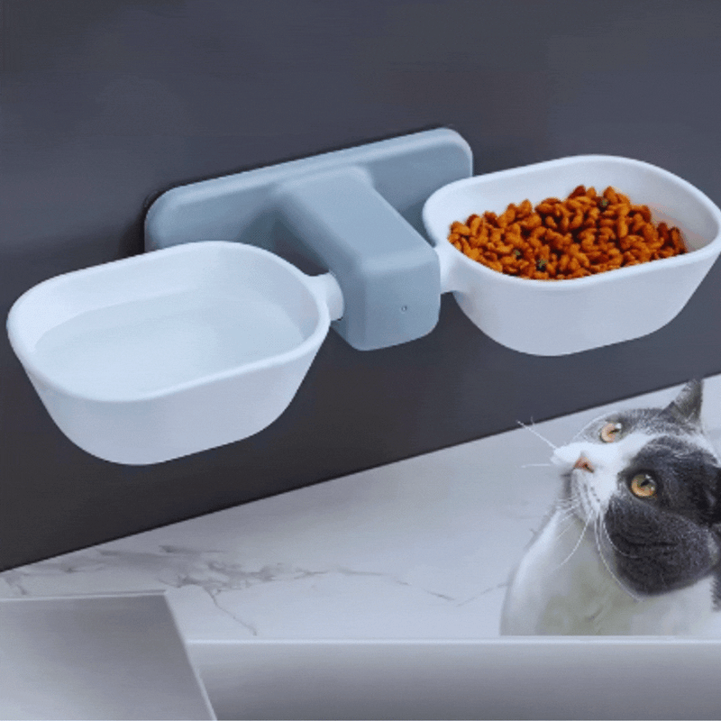 Wandhalterung Futter- und Wasserschalen für Haustiere – Platzsparend und Praktisch