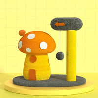 Katzenspielzeug Kratzbaum in Vogel- oder Pilz-Design – Interaktive Spielstation für Katzen