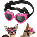 Herzförmige Hundesonnenbrille mit Verstellbarem Band – UV-Schutz für Hundeaugen