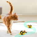 Interaktives Bienen Katzen Spielzeug mit Federn